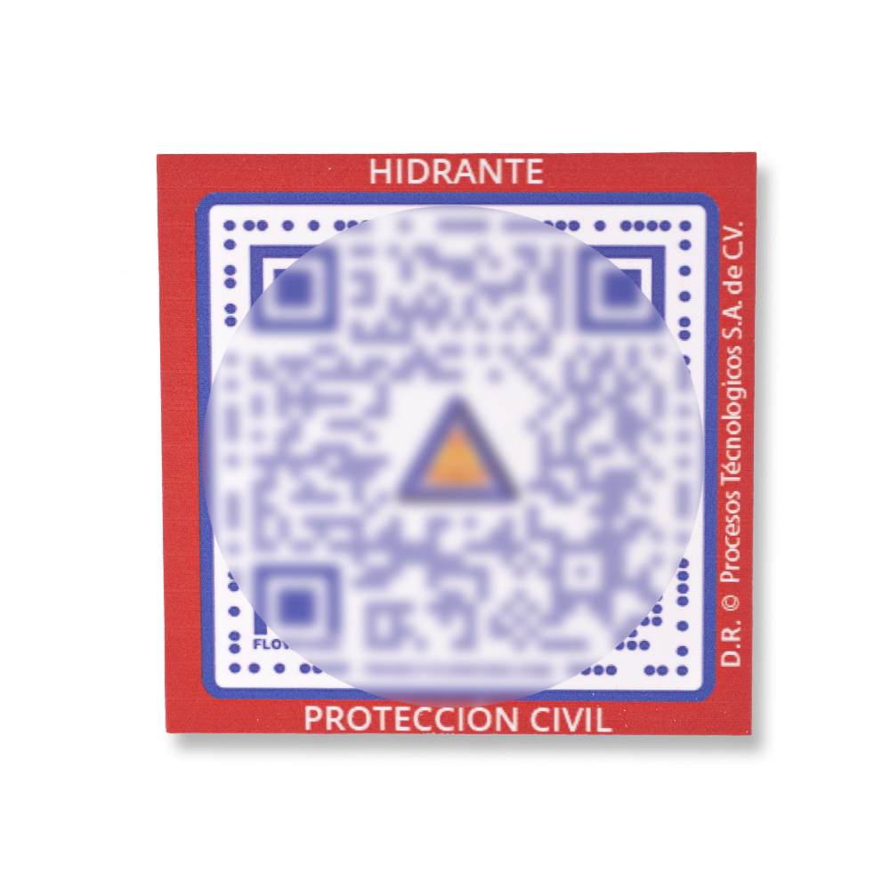 Código QR de  Protección Civil “HIDRANTE” ©