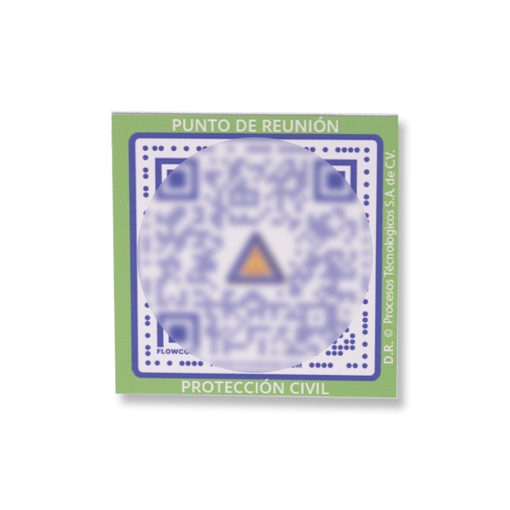 Código QR de Protección Civil “PUNTO DE REUNIÓN” ©