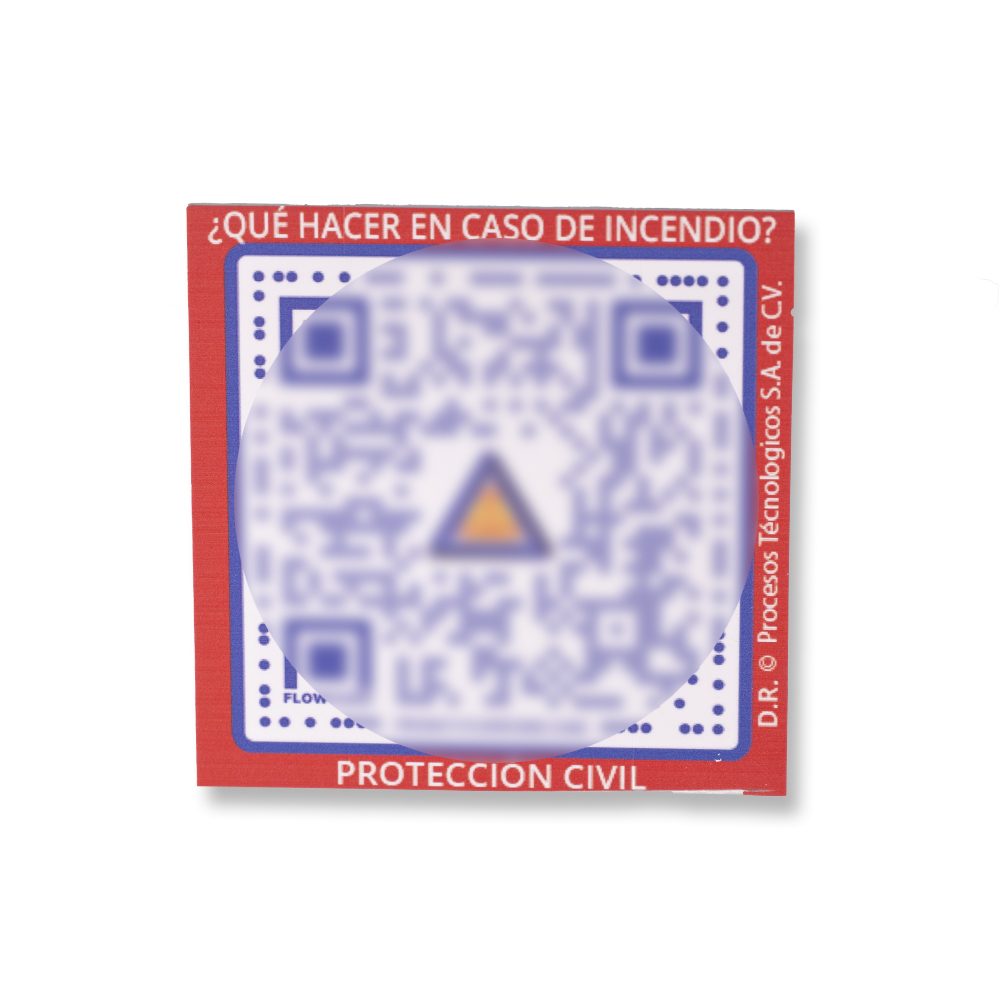 Código QR de Protección Civil “QUE HACER EN CASO DE INCENDIO” ©