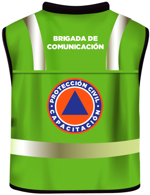 Chaleco de Comunicación espalda