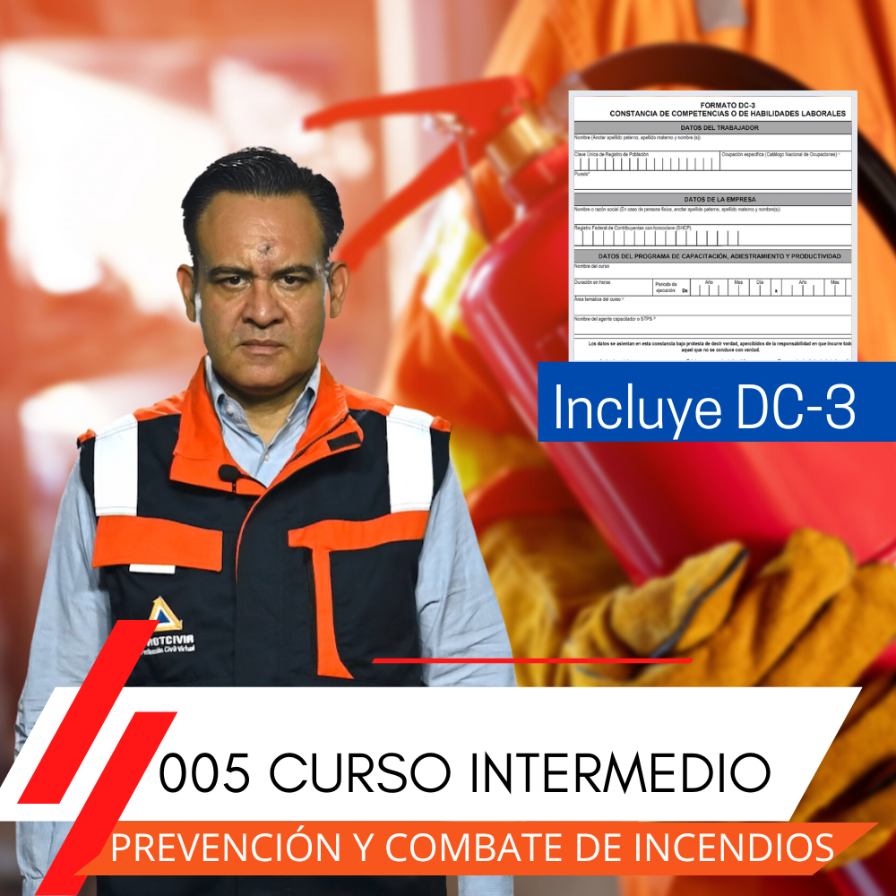 RCPC 005 CURSO INTERMEDIO DE PREVENCIÓN Y COMBATE DE INCENDIOS