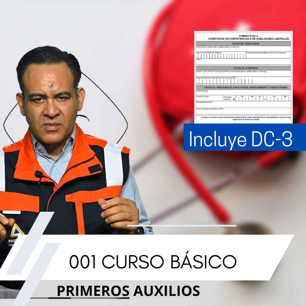 RCPC 001 CURSO BÁSICO DE PRIMEROS AUXILIOS