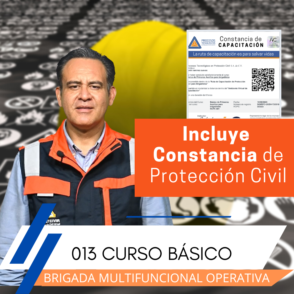 Constancia de proteccion civil multifuncional operativa básico