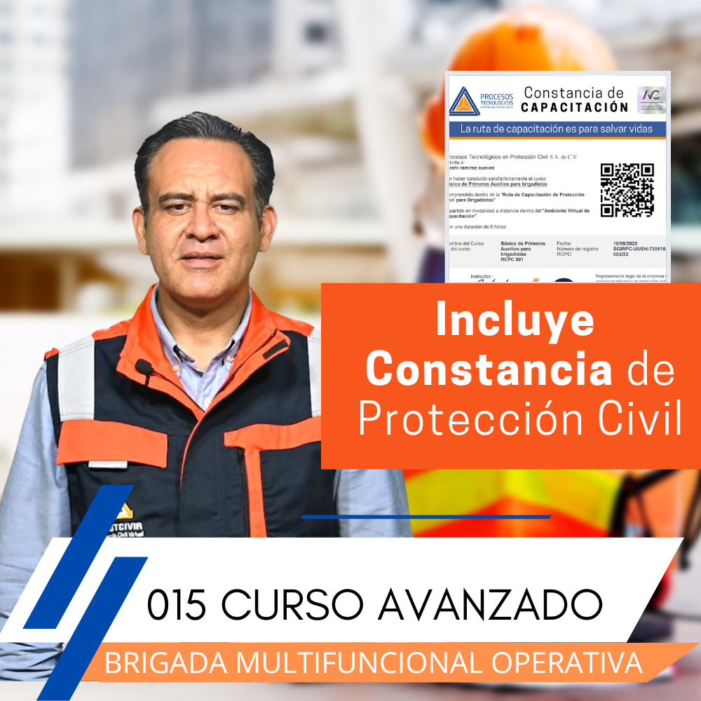 Constancia de proteccion civil multifuncional operativa avanzado