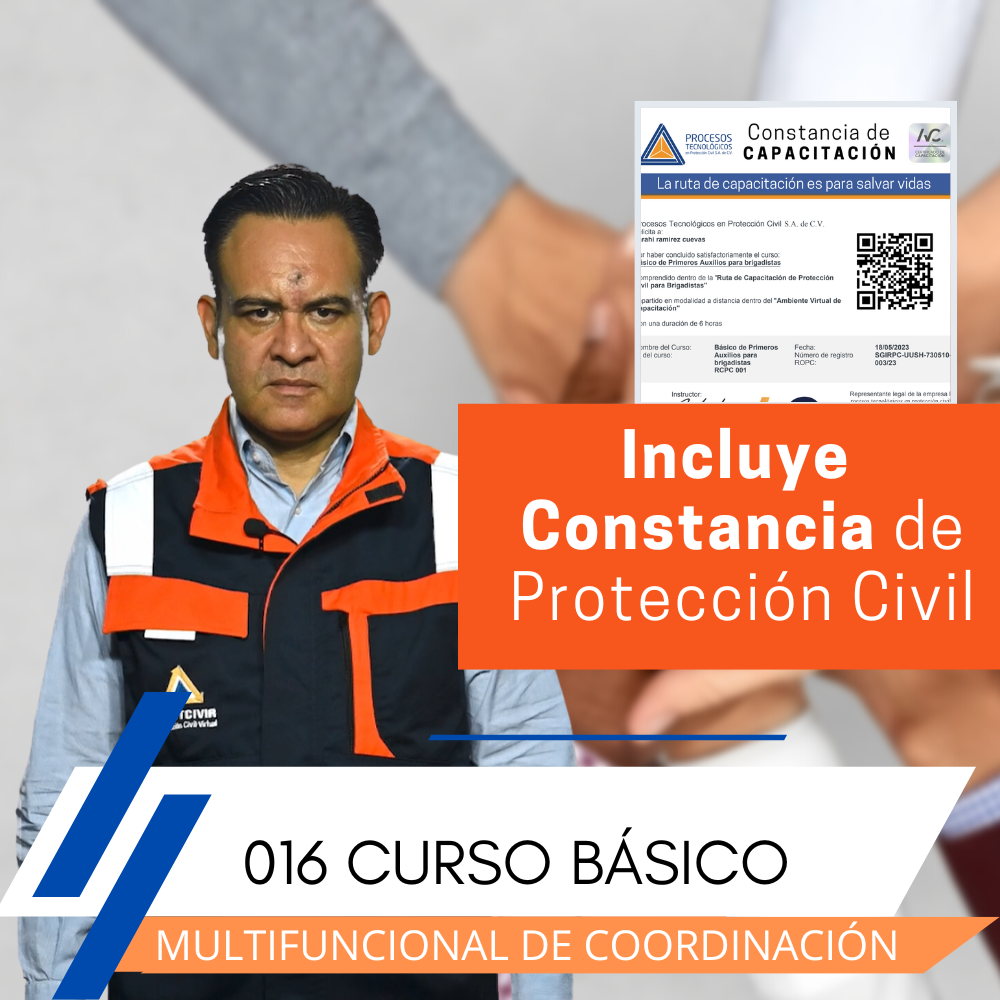 Constancia de proteccion civil multifuncional coordinación nivel básico